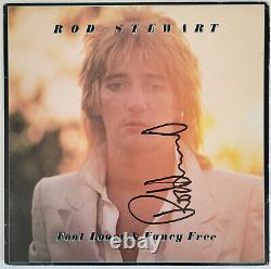 Rod Stewart signed Foot Loose & Fancy Free album vinyl record COA proof auto