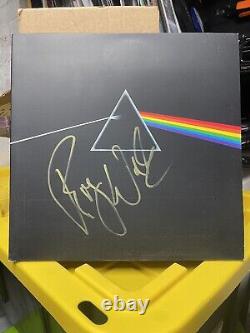 Roger Waters Signed Pink Floyd Dark Side Of The Moon Vinyl Album The Wall Bas