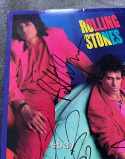Rolling Stones Autographed Dirty Work LP Vinyl Record Hand Signed withCOA/Frame
