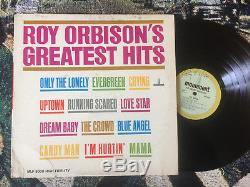 Roy Orbison Autograph He Signed (onto The Vinyl) Greatest Hits Only The Lonely