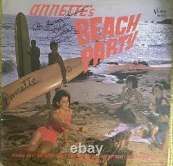 SIGNED ANNETTE FUNICELLO's Annette's Beach Party LP Vinyl Record