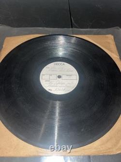 SIGNED Al Jolson Andrews Sisters 1950 DECCA Vinyl Test Press Record MASTER 78