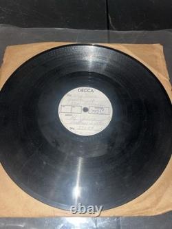 SIGNED Al Jolson Andrews Sisters 1950 DECCA Vinyl Test Press Record MASTER 78