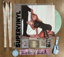 SIGNED COVER Sabrina Carpenter Mans Best Friend Supervinyl vinyl record + Extras