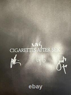 SIGNED Cigarettes After Sex X's Vinyl LP CLEAR AUTOGRAPHED SLEEVE JACKET COVER