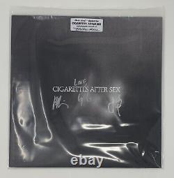 SIGNED Cigarettes After Sex X's Vinyl LP CLEAR AUTOGRAPHED SLEEVE JACKET COVER