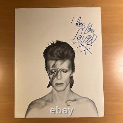 SIGNED-David Bowie Aladdin Sane 4543 4544 LP Vinyl Record VG/EX