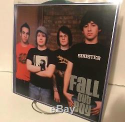 SIGNED FALL OUT BOY TAKE THIS TO YOUR GRAVE Vinyl green
