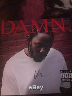 SIGNED Kendrick Lamar DAMN. Red Vinyl Autographed