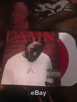 SIGNED Kendrick Lamar DAMN. Red Vinyl Autographed