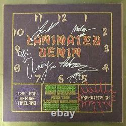 SIGNED King Gizzard & The Lizard Wizard Laminated Denim Vinyl LP all 6 members