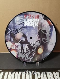 SIGNED Linkin Park 7 Vinyl Record. Rare! Full Band Autograph + Sticker