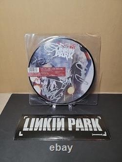 SIGNED Linkin Park 7 Vinyl Record. Rare! Full Band Autograph + Sticker