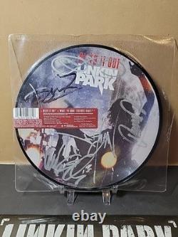 SIGNED Linkin Park 7 Vinyl Record. Rare! Full Band Autograph + Sticker