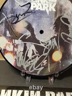 SIGNED Linkin Park 7 Vinyl Record. Rare! Full Band Autograph + Sticker