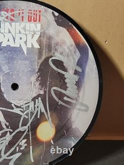 SIGNED Linkin Park 7 Vinyl Record. Rare! Full Band Autograph + Sticker
