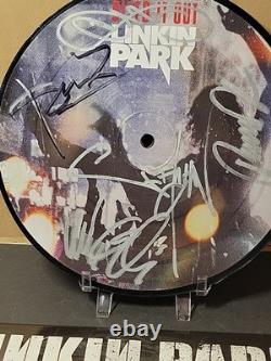 SIGNED Linkin Park 7 Vinyl Record. Rare! Full Band Autograph + Sticker