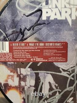 SIGNED Linkin Park 7 Vinyl Record. Rare! Full Band Autograph + Sticker