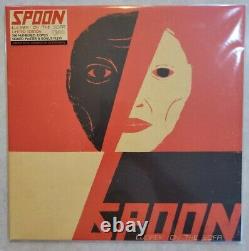 SIGNED POSTER Spoon Lucifer On The Sofa Cream with Orange Splatter Dinked LP