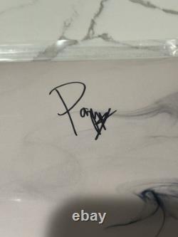 SIGNED Poppy Negative Spaces Half White / Pink Split Vinyl Record LP AUTOGRAPHED
