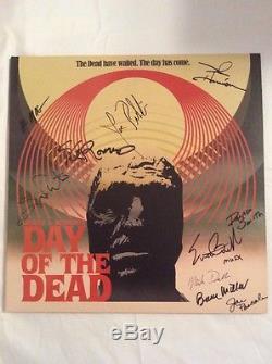 SIGNED by George Romero +10 Day Of The Dead Vinyl Soundtrack