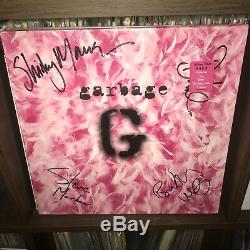 SIGNED x4 Garbage Vinyl Shirley Manson Duke Erikson Butch Vig Pulp Oasis Nirvana