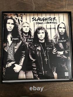 SLAUGHTER Fear No Evil The Definitive Edition VINYL AUTOGRAPHED SIGNED /500 3LP