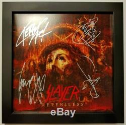 SLAYER Repentless 1st press vinyl FULLY SIGNED by the ORIGINAL LINEUP