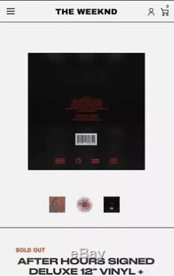 SOLD OUT AUTOGRAPHED SIGNED The Weeknd After Hours Vinyl Clear Red Splatter