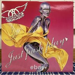 STEVEN TYLER SIGNED Aerosmith- Just Push Play (Columbia 2001) OG US Press VG+