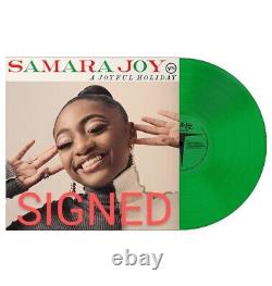 Samara Joy SIGNED Joyful Holiday Green Vinyl Record