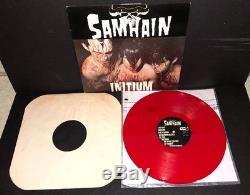 Samhain Initium LP 1986 Red Vinyl ONLY 500 Plan 9 Signed By ALL Danzig Misfits