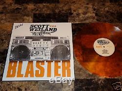 Scott Weiland Signed Blaster Orange Vinyl LP Stone Temple Pilots Velvet Revolver
