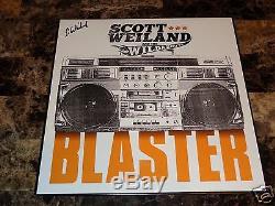 Scott Weiland Signed Blaster Orange Vinyl LP Stone Temple Pilots Velvet Revolver