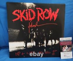 Sebastian Bach Signed Skid Row Self Titled Album Vinyl Record Jsa Coa