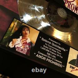 Selena Quintanilla (AMOR PROHIBIDO) CD LP Record Vinyl Autographed Signed