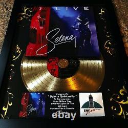 Selena Quintanilla (SELENA LIVE) CD LP Record Vinyl Autographed Signed