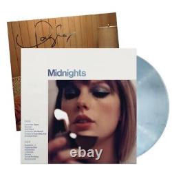 Set Of 4 Taylor Swift Midnights Vinyl LPs With Signed Pics + 2 CDS With Signed Pics