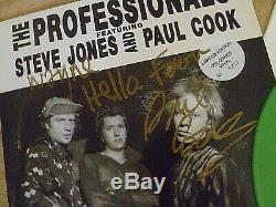 Sex Pistols/the Professionals Rare Signed Ltd Edition Numbered Green Vinyl Lp