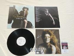 Shania Twain Hand Signed Queen Album Insert JSA #AI43378 Vinyl Record LP