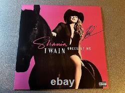 Shania Twain Queen Of Me Vinyl Hand Signed Autograph Actual Cover Pink