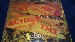 Signed AC/DC T. N. T. Blue Roo Aussie 1st Press Vinyl LP Record x5 withBON & MALCOLM