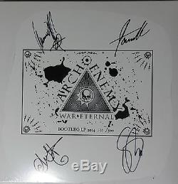 Signed Arch Enemy Autographed War Eternal Rare Bootleg Lp Vinyl Record #390/500