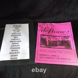 Signed Deftones B-Sides and Rarities 2 LP Vinyl Record with Heaven Setlist