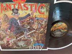 Signed Elton John Framed Vinyl Record Captain Fantastic Brown Dirt Cowboy