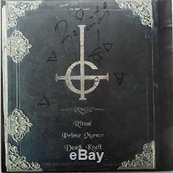 Signed Ghost Autographed Early Rituals Lp Blue Vinyl Papa Emeritus II Full Name