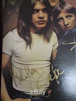 Signed In Gold Paint Marker Ac DC Ac/dc Highway To Hell Vinyl Lp Beautiful