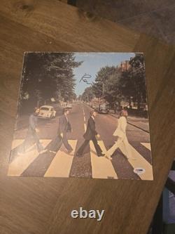 Signed Paul McCartney Abbey Road Autograph Vinyl Record With PSA LoA