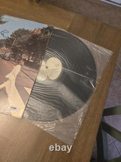Signed Paul McCartney Abbey Road Autograph Vinyl Record With PSA LoA