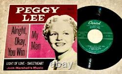 Signed Peggy Lee + A Collection Of Her Recordings On Lp, Cd, 45, DVD